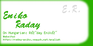 eniko raday business card